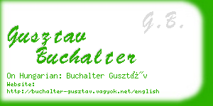 gusztav buchalter business card